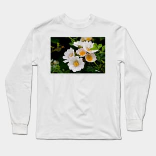 English Wild Flowers - Dog Rose Long Sleeve T-Shirt